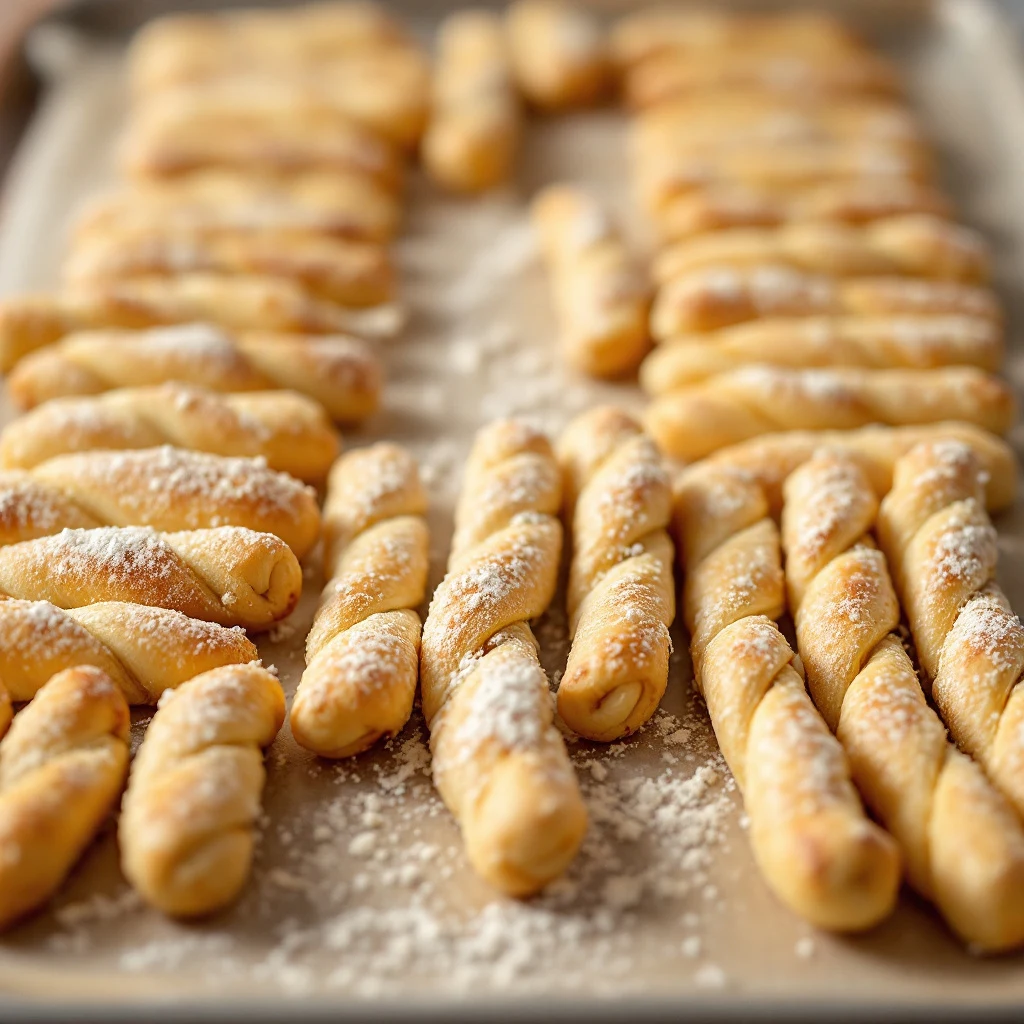 filoni di pane di segale pronti per il forno